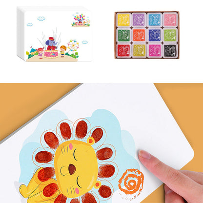DIY Finger Painting Toy Kit – Montessori Creative Coloring Set for Kids with Graffiti Art Activities and Educational Fun