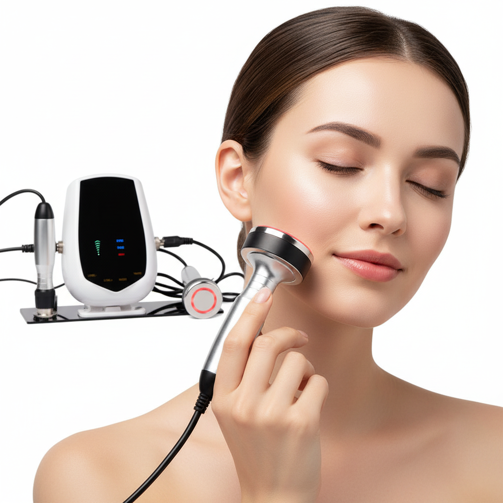 RF Beauty Device –5MHz  Tripolar Radio Frequency Machine for Face, Eyes and Body Skin Tightening and Anti Aging Care