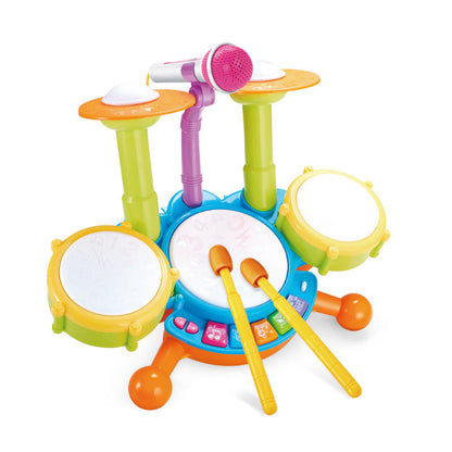 Toddler Drum Set – Musical Educational Instrument Toy with Microphone for Babies Ages 1–3, Creative Learning and Interactive Play