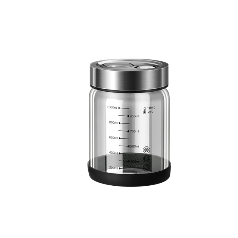 Borosilicate Pickle Jar – Airtight Glass Olive and Cucumber Storage Container with Double Exhaust Valve for Fresh Preservation