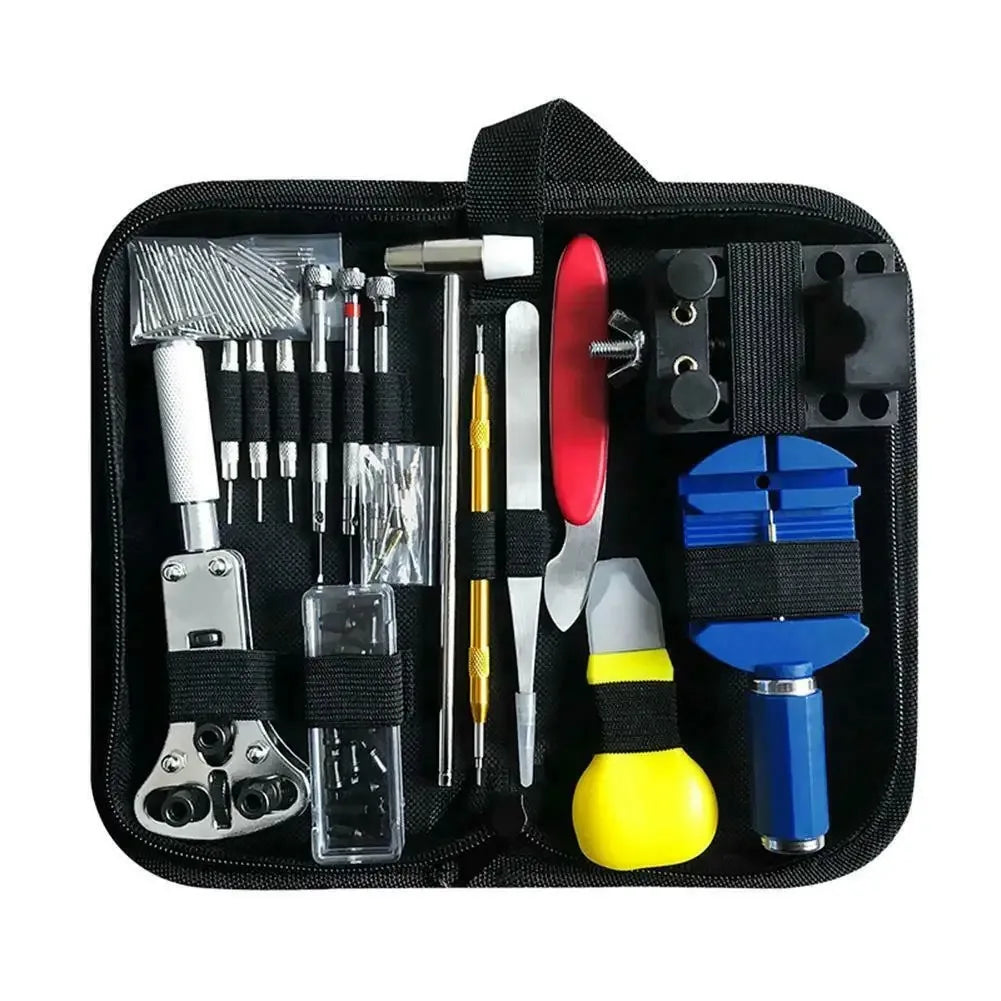 Watch Repair Tool Kit – 147 Piece Professional Watch Opener, Strap Remover and Clock Maintenance Set for Battery Replacement Repairs