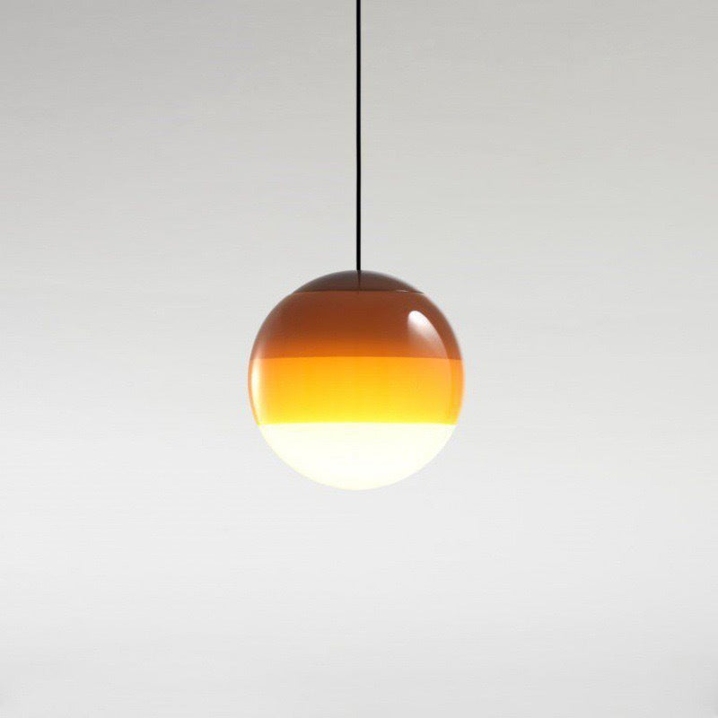 Nordic Rainbow Glass Pendant Light – Modern Minimalist Hanging Ceiling Lamp for Bedroom, Restaurant, Kitchen Island and Home Décor.