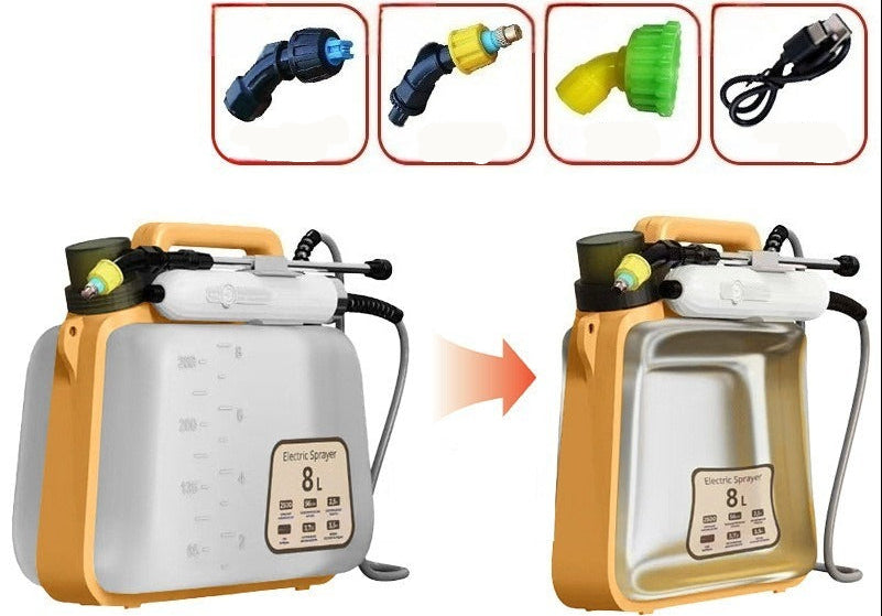 Foldable Electric Watering Can – Waterproof Adjustable Agricultural Sprayer Bottle for Flowers, Household Gardening, Plants and Yard Care