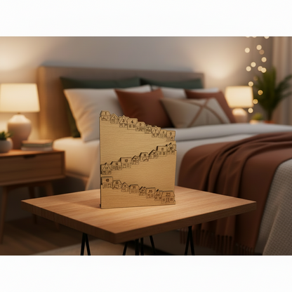 Wooden Advent Calendar House – 25 Day Christmas Countdown Decoration for Holiday Home Displays