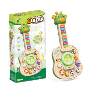 Electronic Giraffe Guitar Toy – Educational Baby Piano with Animal Sounds, Color Recognition, Lights and Melodies for Early Learning