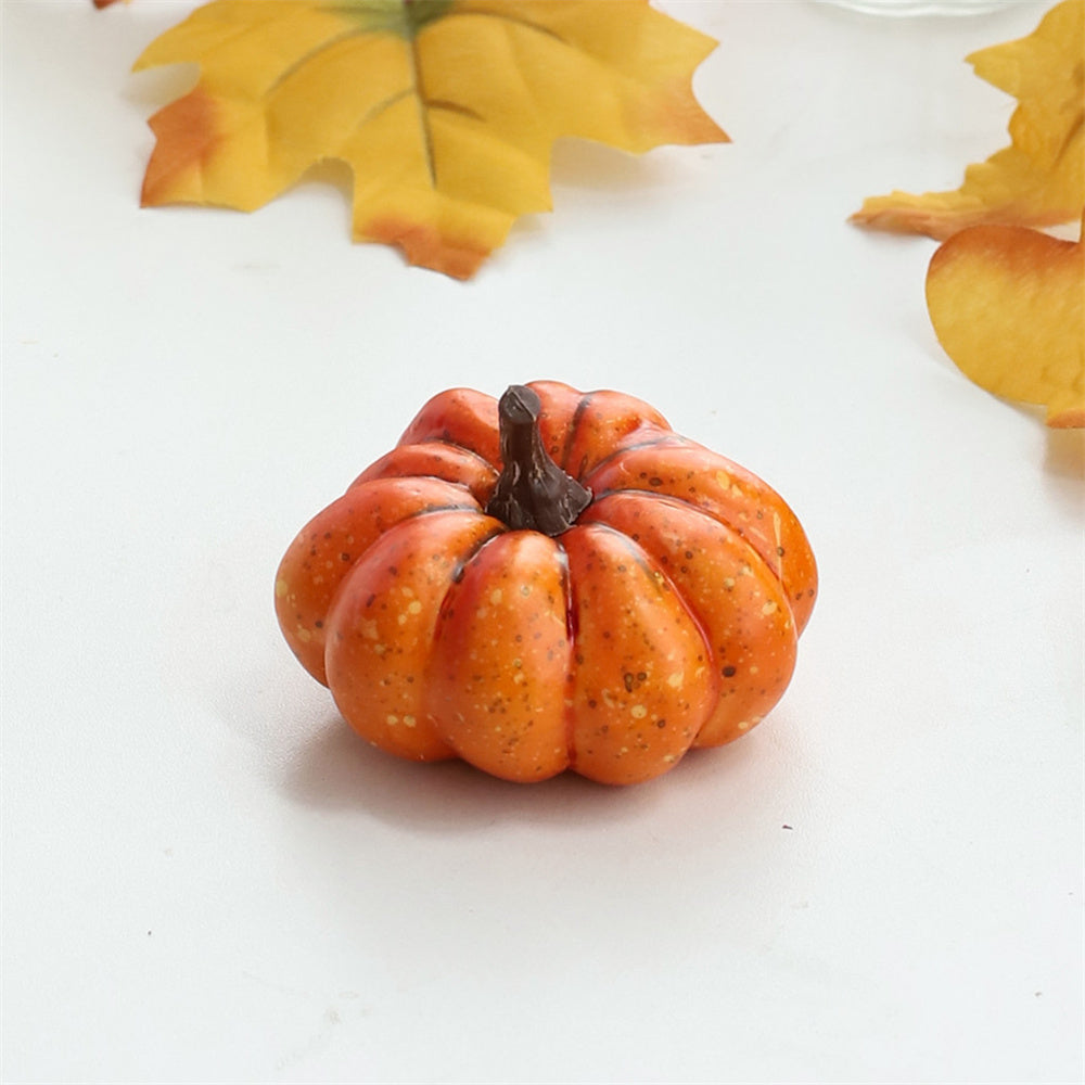 Handmade Fabric Pumpkin Ornament – Colorful Halloween Harvest Decoration for Tabletops, Fall Displays and Seasonal Home Decor