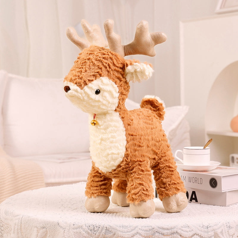 Kawaii Christmas Plush Tree and Elk Doll – Soft Holiday Stuffed Toy for Home Decor and Kids Gifts