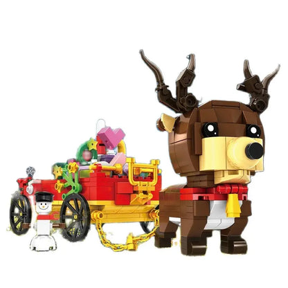 Winter Village Building Block Set – Christmas House Model Bricks for Creative Display, Family Building and Holiday Gifts