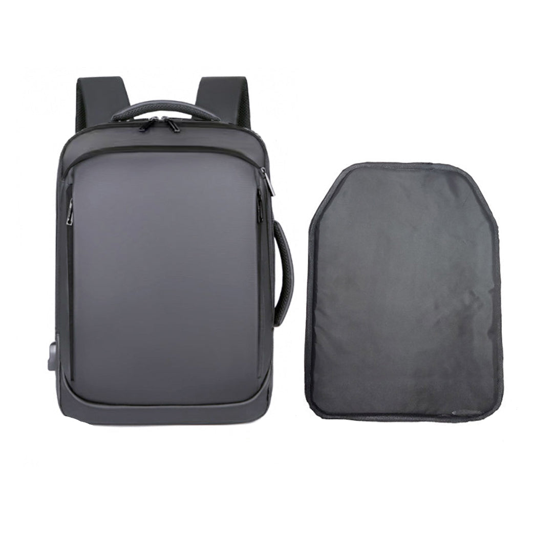 Level II Ballistic Backpack for Men – Large Capacity Protective Travel Bag with Stand-Alone Panel for Everyday Carry and Security