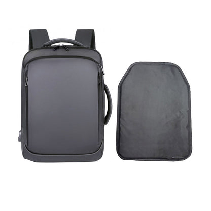 Level II Ballistic Backpack for Men – Large Capacity Protective Travel Bag with Stand-Alone Panel for Everyday Carry and Security
