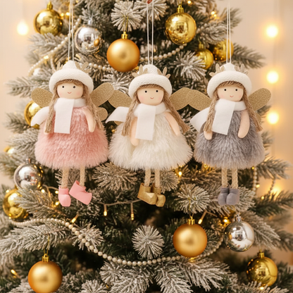 Angel Christmas Tree Ornament – Elegant Hanging Doll Decoration for Festive Trees, Holiday Parties and Seasonal Home Decor
