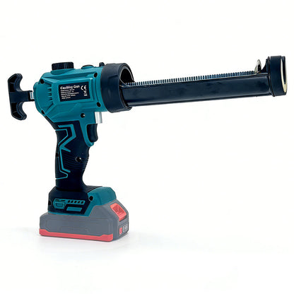Electric Caulking Gun – 20V 3A Cordless Sealant Applicator with LED Light, Adjustable Push Rod and Aluminum Release Button for DIY Projects