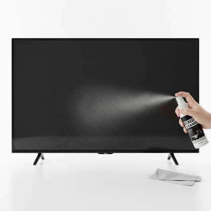 Screen Cleaner Kit – Streak-Free Spray and Polishing Cloth for MacBook, iPad, iPhone, Laptop, Monitor and TV Display Care
