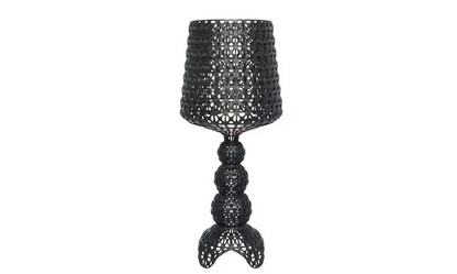 Italian Acrylic Floor Lamp – Designer Hollow Goblet LED Standing Light for Living Room, Bedroom and Luxury Interior Decor
