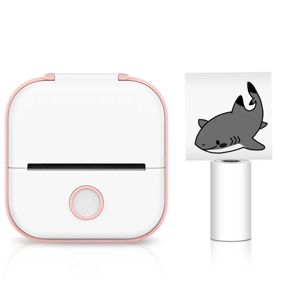 Wireless Mini Thermal Printer-Portable Pocket Sticker Printer for Journals Notes DIY Crafts and Student Organization