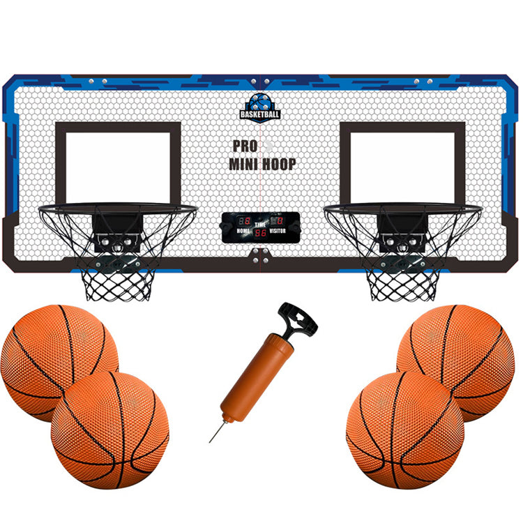 Double Basketball Hoop Game Set - Indoor Outdoor Throwing and Shooting Toy for Active Kids Sports Training and Family Fun