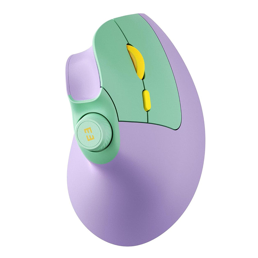 Ergonomic Wireless Mouse – Rechargeable Bluetooth and 2.4G Vertical Mouse with Quiet Clicks and Volume Knob for PC