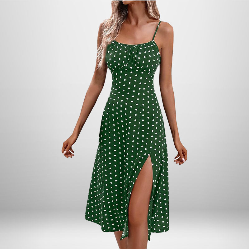 Women's Floral Spaghetti Strap Dress – Summer Beach Mini Sundress for Vacations, Casual Outings and Stylish Warm Weather Fashion