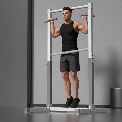 Indoor Pull Up Bar Station – Floor Standing Single Pole Fitness Frame for Home Strength and Bodyweight Training