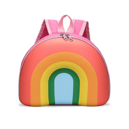 Rainbow Kids Backpack – Waterproof Kindergarten School Bag with Large Opening for Preschool Boys and Girls Daily Essentials