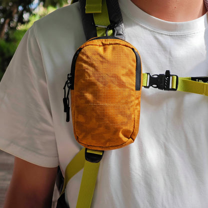 Backpack Strap Phone Pouch – Lightweight Water-Resistant Shoulder Storage Bag for Hiking, Travel and Outdoor Essentials with Easy-Access Compact Design