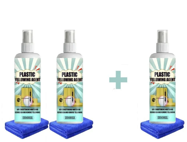 Multi-Surface Plastic Whitener Spray – Powerful Scratch-Free Cleaner for Vehicles, Home Appliances and Household Surfaces, Restoring a Fresh Clean Appearance