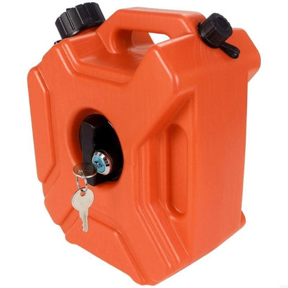 Portable Fuel Storage Can – Lockable Plastic Petrol and Diesel Tank for Emergency Backup, SUVs, Motorcycles, Outdoor Travel and Utility Use