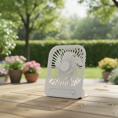 Portable USB Magnetic Fan – Rechargeable 1200mAh Personal Cooling Fan with Four Speeds and 180 Degree Adjustable Airflow