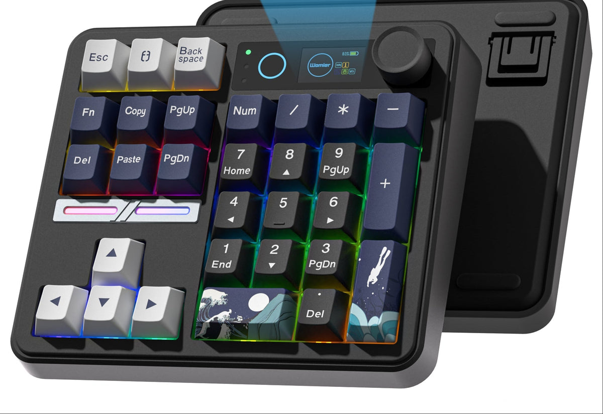 Wireless Mechanical Numpad Keyboard – Compact Gasket-Mount Numeric Keypad with Responsive Mechanical Switches for Gaming, Office and Productivity