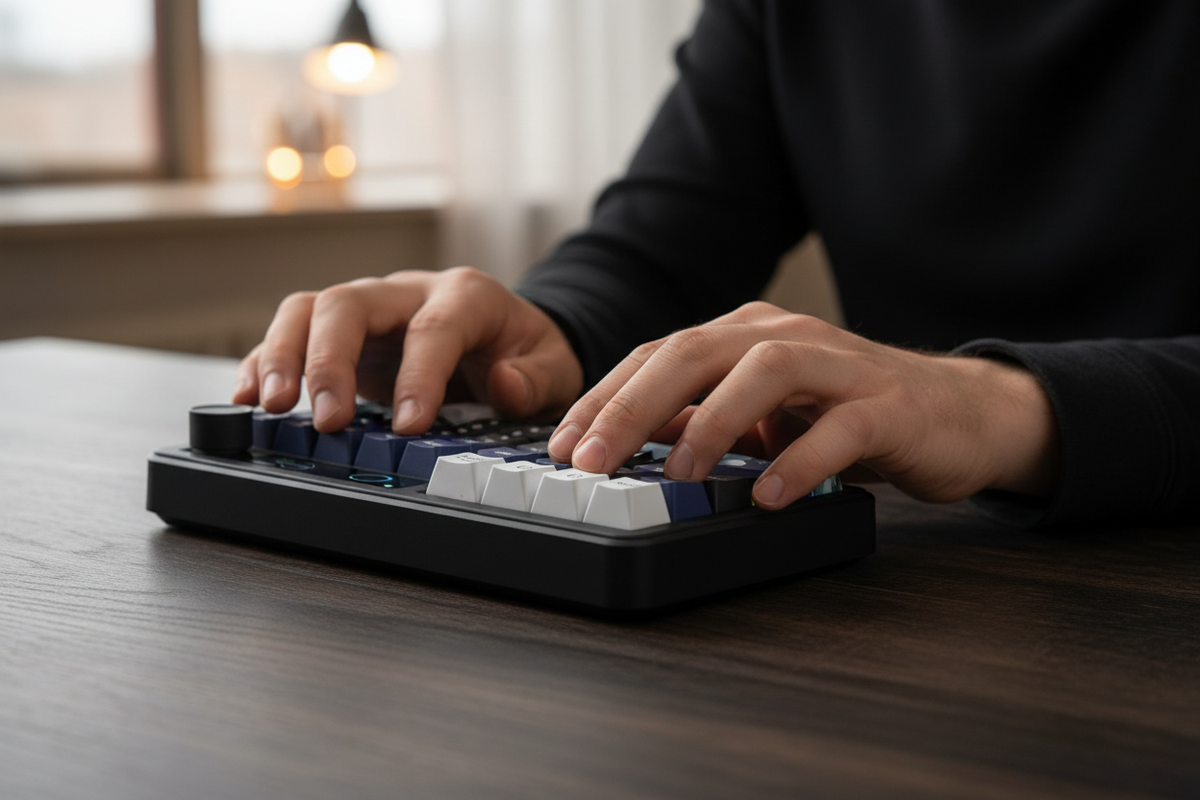 Wireless Mechanical Numpad Keyboard – Compact Gasket-Mount Numeric Keypad with Responsive Mechanical Switches for Gaming, Office and Productivity