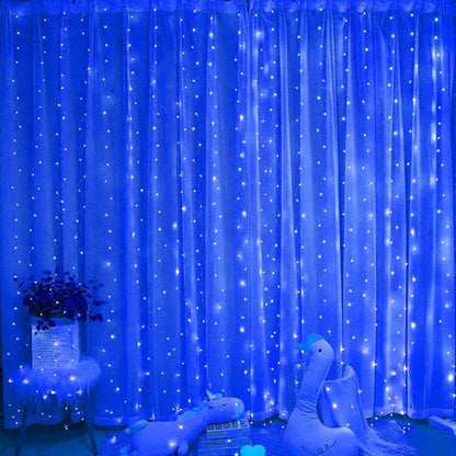 LED Icicle Curtain Lights – 1000 LED Waterproof Outdoor Christmas Fairy Lights with Remote for Homes and Events