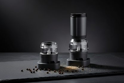 Rechargeable Electric Pepper Grinder Set – Automatic Salt and Pepper Mills with Adjustable Coarseness, One Hand Operation and Premium Kitchen Convenience