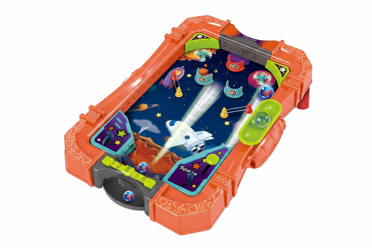 Pinball Soccer Board Game - Interactive Tabletop Marble Battle Game for Kids, Families and Party Entertainment