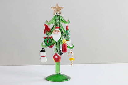 Murano Glass Christmas Tree – Handmade Holiday Figurine Ornament for Luxury Seasonal Home Decor and Memorable Gifts