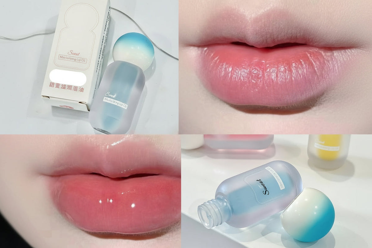 Peach Jelly Lip Oil – Hydrating Transparent Gloss with Glass-Like Shine, Fruit-Inspired Finish and Plumping Look for Smooth Everyday Lip Makeup