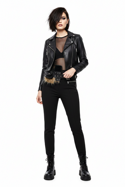 Women's Splicing Metal Punk Wide Waist Belt - Y2K Inspired Retro Fashion Accessory for Dresses, Skirts and Statement Styling