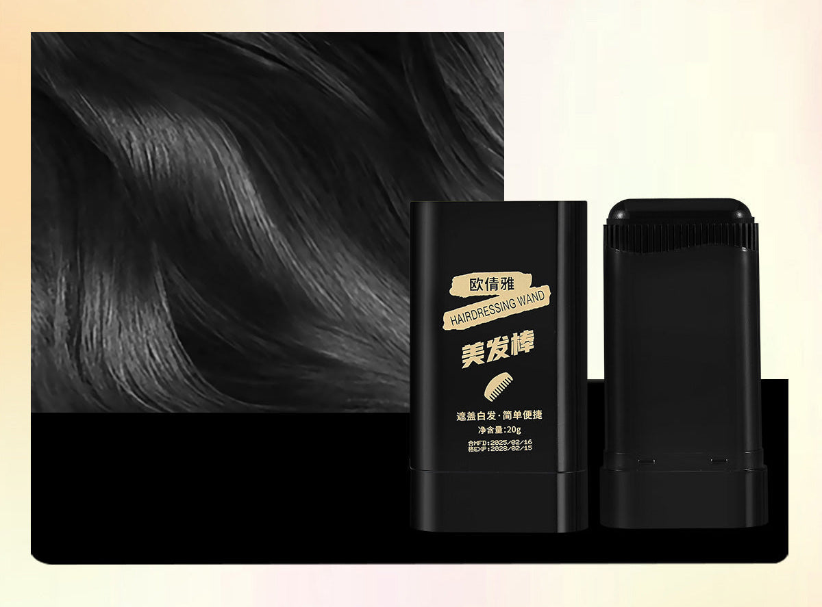Temporary Hair Color Touch Up Stick-Instant Gray Coverage Pen for Hair and Beard Coloring Anywhere Anytime