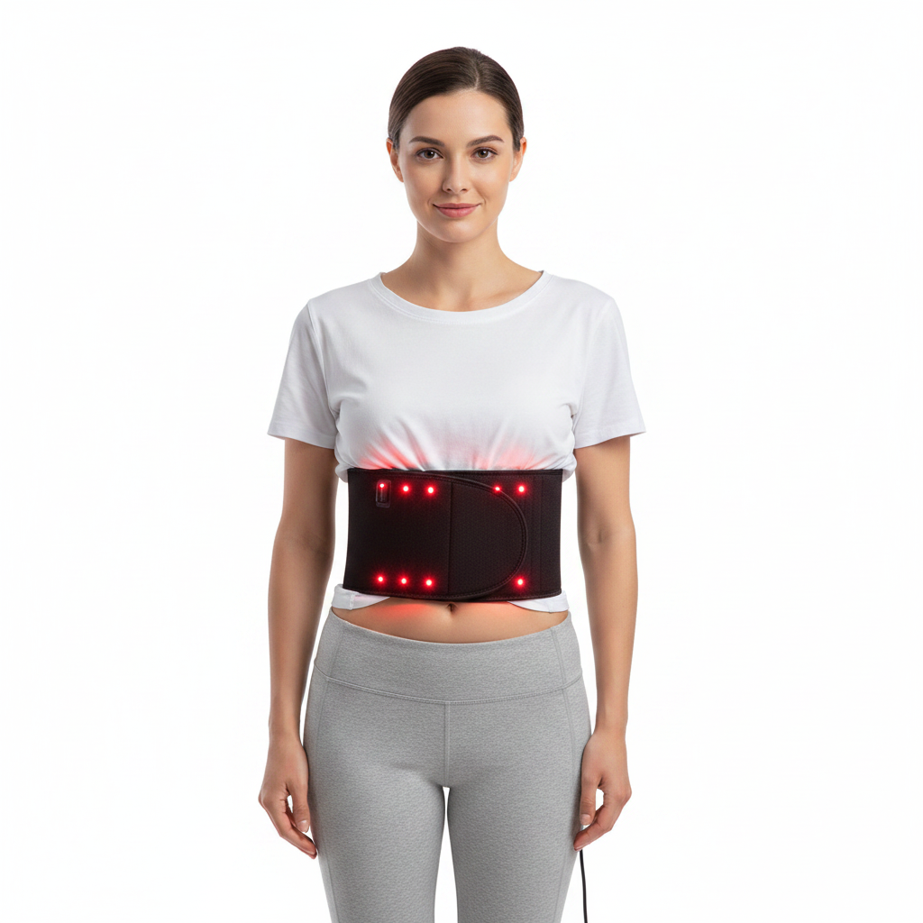Red and Infrared Light Therapy Belt – 660NM and 850NM LED Wrap for Waist, Face and Body Beauty, Relaxation and Home Wellness Routines