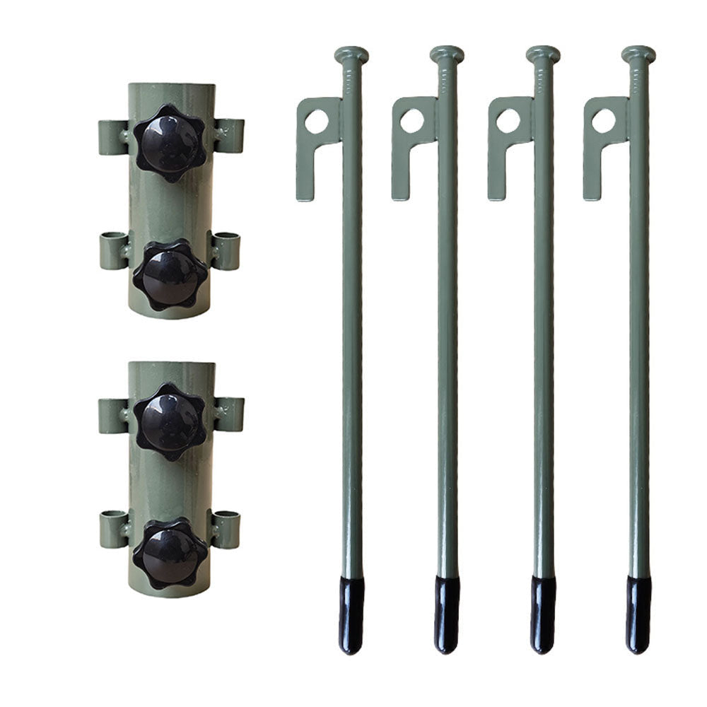 Adjustable Tent Canopy Pole Holder – Reinforced Camping Awning Support Tube with Windproof Stakes for Outdoor Shelter Stability