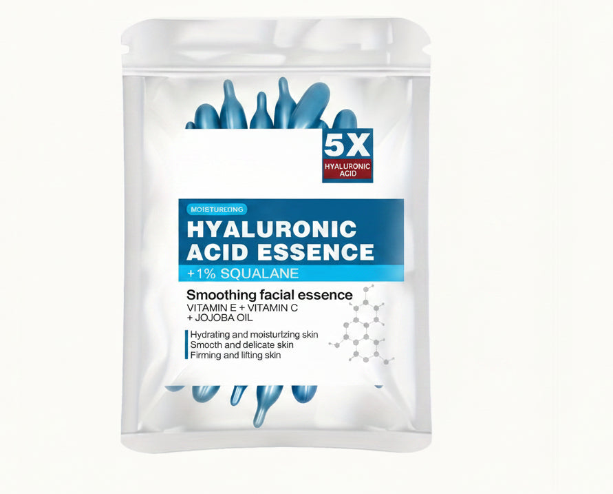 Hyaluronic Acid Capsule Essence – Deep Moisturizing and Brightening Facial Serum for Hydrated, Smooth, Radiant and Fresh-Looking Skin