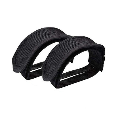 Nylon Bicycle Pedal Straps Toe Clip Set – Adjustable Cycling Foot Straps for MTB Fixed Gear Road Bike Secure Riding Support.