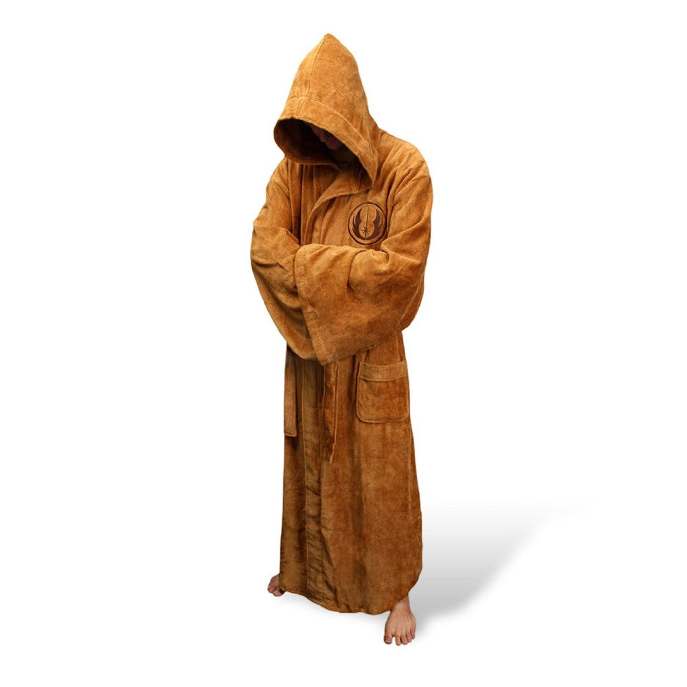 Men's Hooded Flannel Bathrobe - Thick Winter Dressing Gown for Home Comfort and Relaxing Evenings