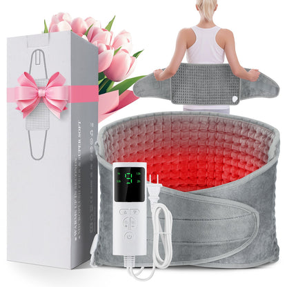 Multifunction Electric Heating Pad Belt - Thermal Wrap for Waist, Back, Abdomen and Pain Relief Support