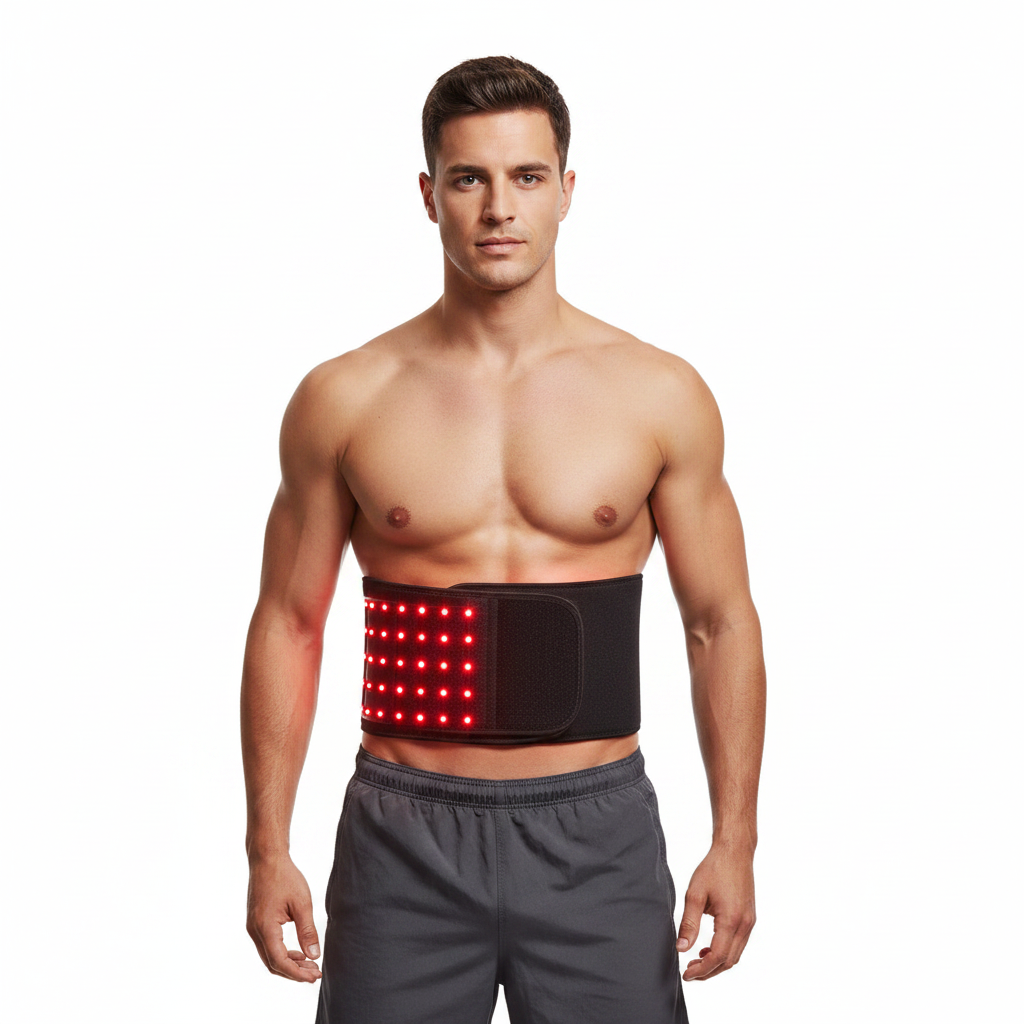 Red and Infrared Light Therapy Belt – 660NM and 850NM LED Wrap for Waist, Face and Body Beauty, Relaxation and Home Wellness Routines