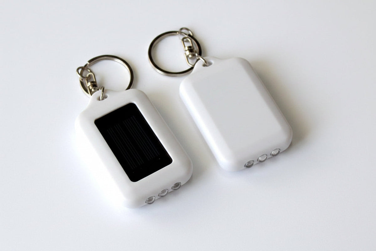 Mini Solar LED Keychain Flashlight – Portable Emergency Torch with 3 Bright LEDs for Camping, Hiking and Everyday Carry