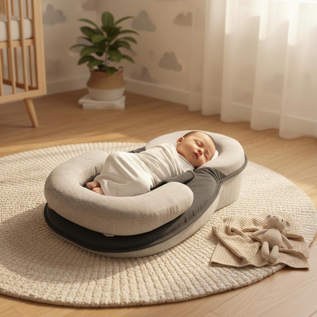 Baby Wedge Support Pillow – Anti-Reflux Infant Cushion for Nursing, Comfortable Sleeping and Gentle Newborn Positioning Support