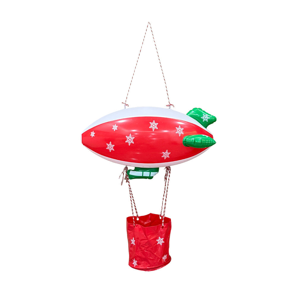 Inflatable Christmas Spaceship – LED Outdoor Holiday Yard Decoration for Festive Displays and Winter Celebrations