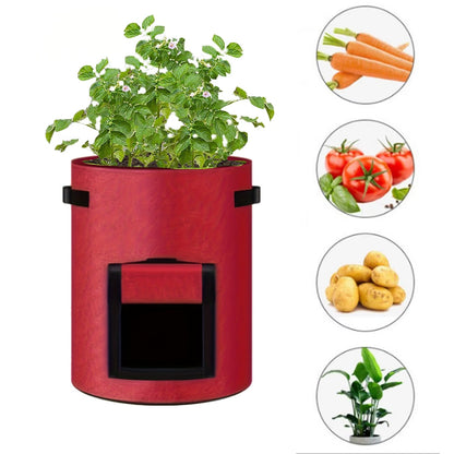 See-Through Potato Planter Bag – Breathable Non-Woven Grow Pot with 360° Transparent Window for Potatoes, Vegetables, Herbs and Easy Harvest Monitoring