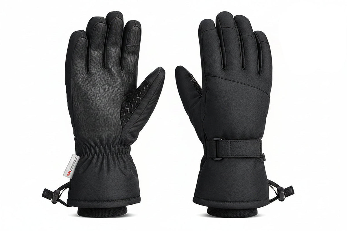 Winter Ski Gloves - Waterproof Windproof Thermal Snowboard and Motorcycle Riding Gloves for Men and Women, Lightweight Cold Weather Protection