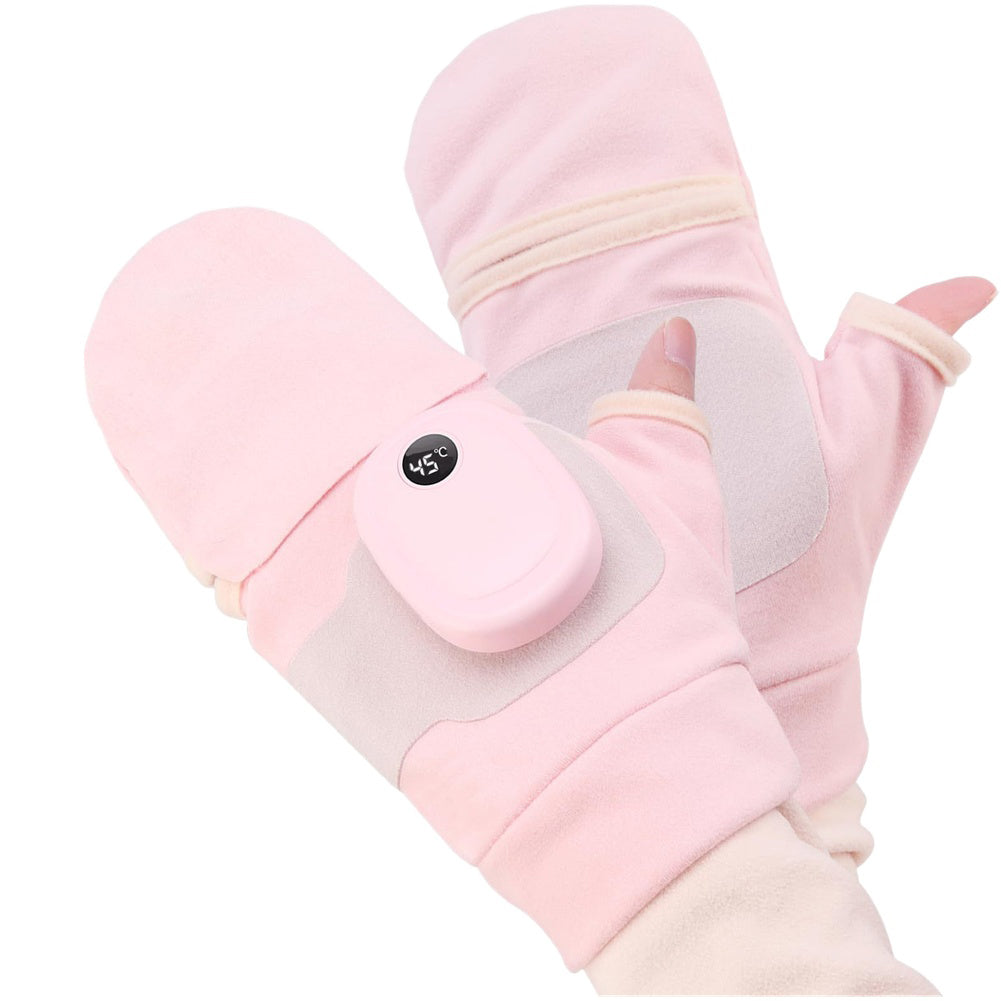 Rechargeable Heated Motorcycle Gloves – Waterproof Winter Riding Gloves with Three Heat Levels, Anti Slip Grip and Washable Design